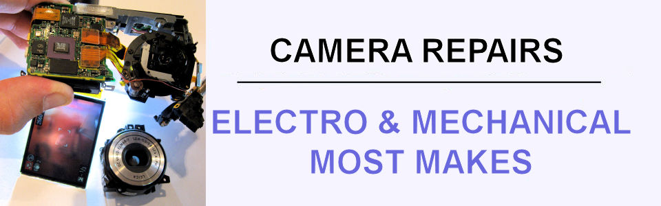 We repair most makes of cameras, both electronic and mechanical